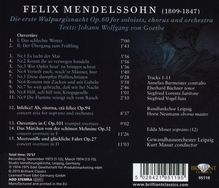 Felix Mendelssohn Bartholdy (1809-1847): Die erste Walpurgisnacht op.60, CD