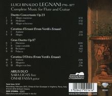 Luigi Rinaldo Legnani (1790-1877): Musik für Flöte &amp; Gitarre, CD