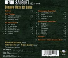 Henri Sauguet (1901-1989): Gitarrenwerke, CD