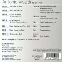 Antonio Vivaldi (1678-1741): Concerti &amp; Sonaten op.1-12, 20 CDs