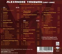 Alexandre Tansman (1897-1986): Sämtliche Gitarrenwerke, 2 CDs