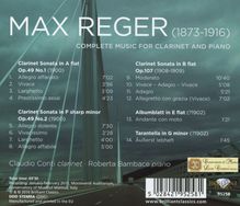 Max Reger (1873-1916): Sämtliche Werke für Klarinette &amp; Klavier, CD