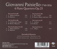 Giovanni Paisiello (1740-1816): Flötenquartette op.23 Nr.1-6, CD
