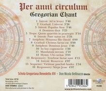 Gregorian Chant "Per anni circulum", CD