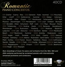 Romantic Piano Concertos, 40 CDs