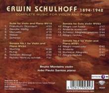 Erwin Schulhoff (1894-1942): Sämtliche Werke für Violine &amp; Klavier, CD