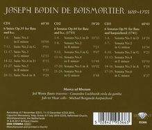 Joseph Bodin de Boismortier (1689-1755): Sonaten für Flöte &amp; Bc op.44 Nr.1-6, 3 CDs
