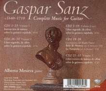 Gaspar Sanz (1640-1710): Sämtliche Gitarrenwerke, 2 CDs