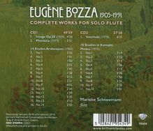 Eugene Bozza (1905-1991): Werke für Flöte solo, 2 CDs
