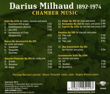 Darius Milhaud (1892-1974): Kammermusik, CD