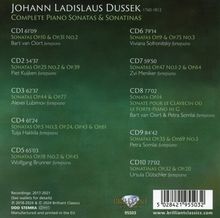 Johann Ludwig Dussek (1760-1812): Sämtliche Klaviersonaten &amp; Sonatinen, 10 CDs