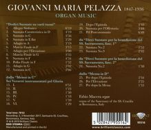 Giovanni Maria Pelazza (1847-1936): Orgelwerke, CD