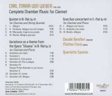 Carl Maria von Weber (1786-1826): Sämtliche Kammermusik für Klarinette, CD
