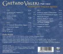 Gaetano Valeri (1760-1822): Sämtliche Orgelwerke, 3 CDs