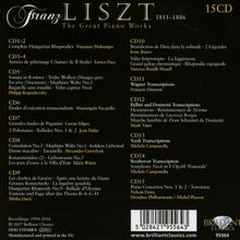 Franz Liszt (1811-1886): The Great Piano Works, 15 CDs