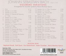 Johann Sebastian Bach (1685-1750): Goldberg-Variationen BWV 988 für Blockflötenquintett, CD