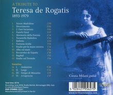 Cinzia Milani - A Tribute to Teresa de Rogatis, CD