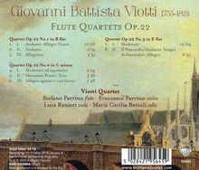 Giovanni Battista Viotti (1755-1824): Flötenquartette op.22 Nr.1-3, CD