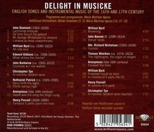 Delight in Musicke, CD