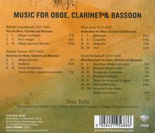 Trio Trilli - Music For Oboe, Clarinet &amp; Bassoon, CD