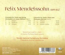 Felix Mendelssohn Bartholdy (1809-1847): Violinkonzert op.64, CD