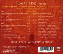 Franz Liszt (1811-1886): Dante-Symphonie für 2 Klaviere, 3 CDs