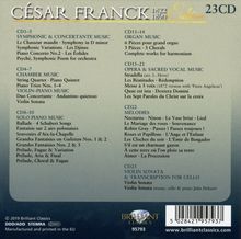 Cesar Franck (1822-1890): Cesar Franck Edition (Brilliant), 23 CDs