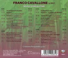 Franco Cavallone (geb. 1957): Werke für Gitarre, 4 CDs