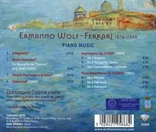 Ermanno Wolf-Ferrari (1876-1948): Klavierwerke, CD