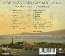 Carlo Andrea Gambini (1819-1865): Romanzen für Sopran &amp; Klavier, CD