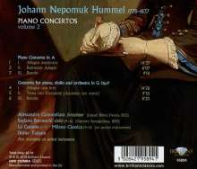 Johann Nepomuk Hummel (1778-1837): Klavierkonzerte Vol.2, CD
