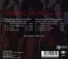 Gabriel Faure (1845-1924): Klavierquartette Nr.1 &amp; 2, CD