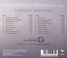 Alessandro Melani (1639-1703): Concerti Spirituali op.3 Nr.1-18, 2 CDs