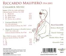 Riccardo Malipiero (1914-2003): Kammermusik, CD