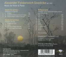 Alexander Goedicke (1877-1957): Violinsonaten A-Dur op.10 Nr.1 &amp; D-Dur op.83 Nr.2, CD