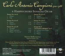 Carlo Antonio Campioni (1720-1788): Cembalosonaten op.4b Nr.1-6, CD