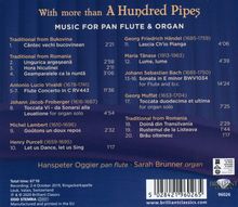 Musik für Panflöte &amp; Orgel "With more than a Hundred Pipes", CD
