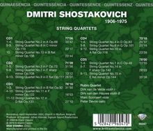 Dmitri Schostakowitsch (1906-1975): Streichquartette Nr.1-15, 5 CDs