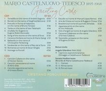Mario Castelnuovo-Tedesco (1895-1968): Gitarrenwerke "Greeting Cards", 2 CDs