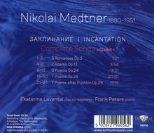 Nikolai Medtner (1880-1951): Sämtliche Lieder Vol.1 "Incantation", CD