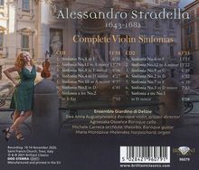 Alessandro Stradella (1642-1682): Sinfonias für Violine &amp; Bc Nr.1-12, 2 CDs