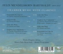 Felix Mendelssohn Bartholdy (1809-1847): Kammermusik mit Klarinette, CD