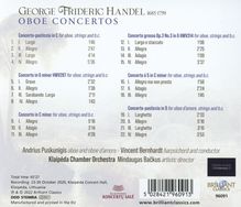 Georg Friedrich Händel (1685-1759): Oboenkonzerte, CD
