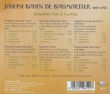 Joseph Bodin de Boismortier (1689-1755): Sonaten für 2 Flöten Nr.1-6, CD