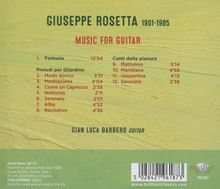 Giuseppe Rosetta (1901-1985): Gitarrenwerke, CD