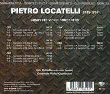 Pietro Locatelli (1695-1764): Violinkonzerte  op.3 Nr.1-12 "L'Arte del Violino", 5 CDs