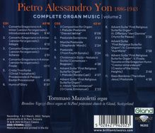 Pietro Alessandro Yon (1886-1943): Sämtliche Orgelwerke Vol.2, 2 CDs