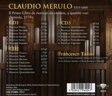 Claudio Merulo (1533-1604): Ricercari da Cantare (Libro 1), 3 CDs