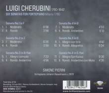 Luigi Cherubini (1760-1842): Klaviersonaten Nr.1-6, CD