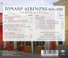 Tomaso Albinoni (1671-1751): Violinsonaten - "The Late Sonatas", 2 CDs